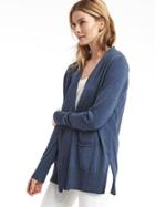 Gap Women Soft Open Front Cardigan - Navy Heather