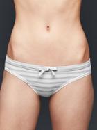 Gap Women Drawstring Teeny Bikini - Sailor Strp Trek Grey