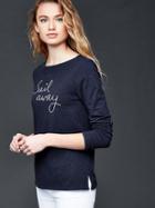 Gap Women Sail Away Long Sleeve Tee - True Indigo