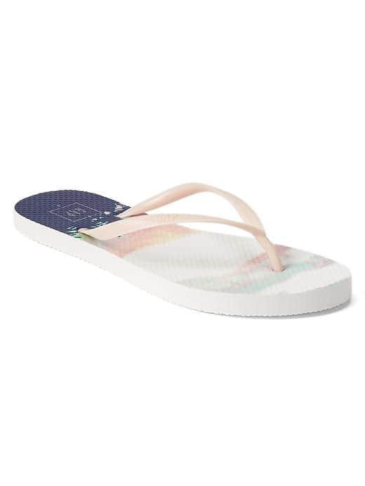 Gap Women Print Flip Flops - Island Palm