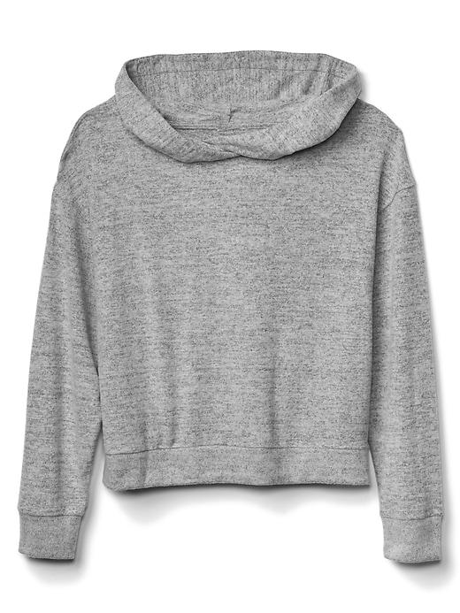 Gap Softspun Cowlneck Hoodie - Light Grey
