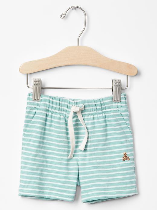Gap Stripe Slub Shorts - New Green Tea