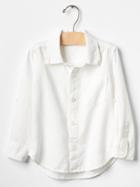 Gap Linen Convertible Shirt - White