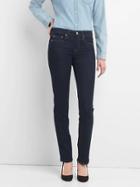 Gap Women Mid Rise Straight Fit Jeans - Dark Rinse