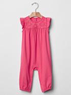 Gap Crochet Lace Flutter One Piece - Sugar Coral