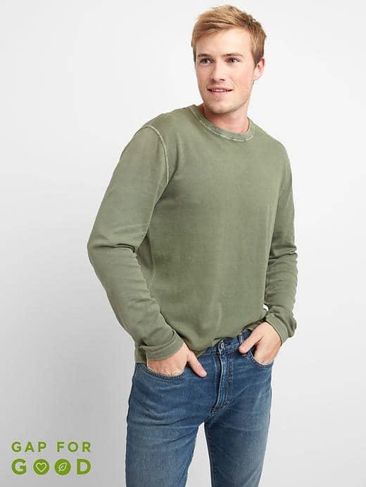 Gap Men Lightweight Crewneck - Desert Cactus
