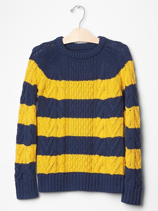 Gap Stripe Cable Sweater - Night