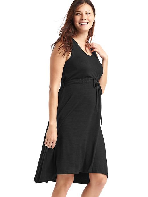 Gap Softspun Tie Waist Dress - True Black