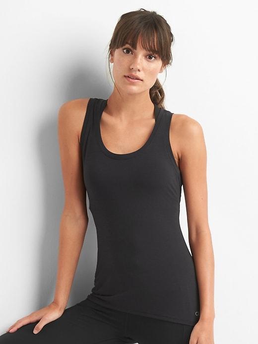 Gap Breathe Drape Back Tank - Black