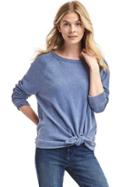 Gap Women Cozy Knot Sweatshirt - Chrome Blue