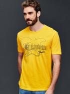 Gap Men Fender Graphic T Shirt - Yellow Sundown