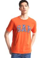 Gap Men Block Logo Graphic Tee - Grenadine Orange