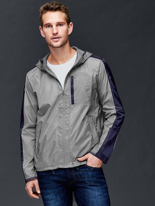 Gap Men Packable Jacket - Pilot Grey