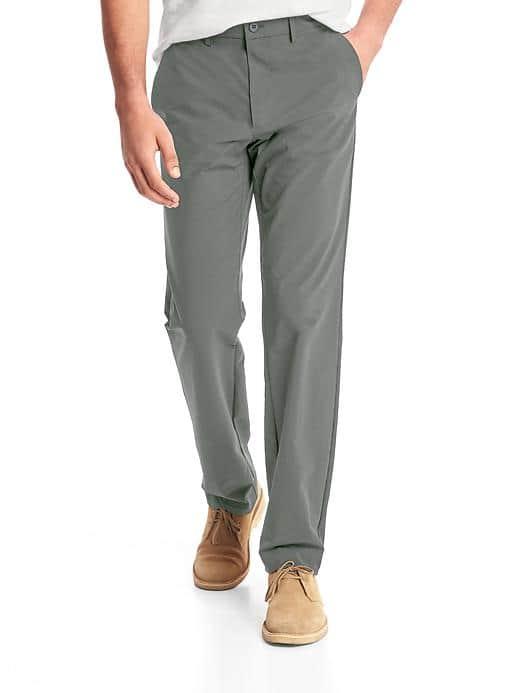 Gap Men Performance Straight Fit Khakis - Pavement