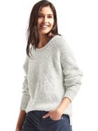 Gap Women Slouchy Boucle Sweater - Heather Grey