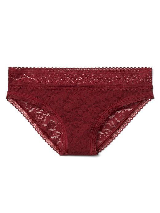 Gap Women Super Soft Lace Bikini - Carmenere