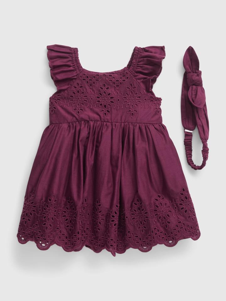 Baby Eyelet Dress Set