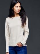 Gap Boatneck Trim Pullover Sweater - Soft Ivory
