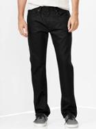 Gap Men 1969 Slim Fit Jeans Coated Black Pigment Wash - Coated Black