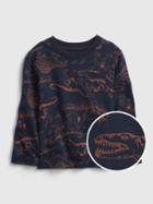 Toddler 100% Organic Cotton Mix And Match Print Pocket T-shirt