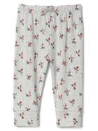 Gap Organic Print Knit Pants - Flowers