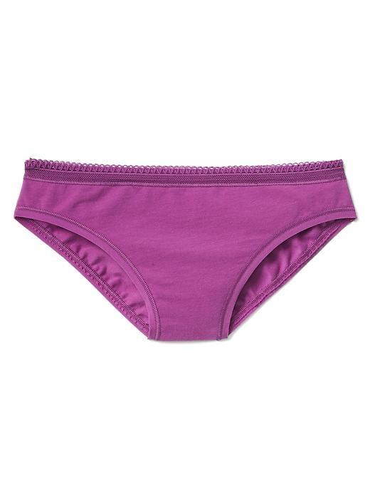 Gap Women Lace Trim Bikini - Purple Muse