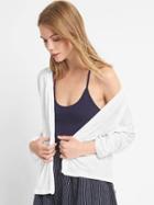 Gap Women Linen Batwing Open Front Cardigan - White