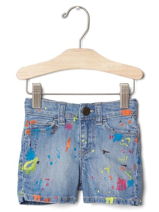 Gap 1969 Embellished Stretch Denim Shorty Shorts - Indigo Denim