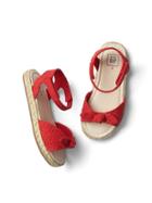 Gap Bow Espadrille Sandals - Red