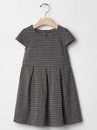 Gap Silver Stripe Fit & Flare Dress. - Black/b50