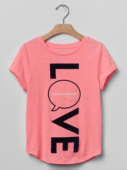 Gap Gapkids X Ed Artist Graphic Tee - Neon Flamingo