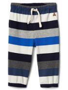 Gap Striped Jersey Pants - Blue Stripe