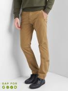 Gap Vintage Wash Skinny Fit Khakis Stretch - Palomino Brown