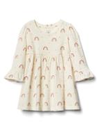Gap Print Bell Sleeve Dress - Ivory Frost
