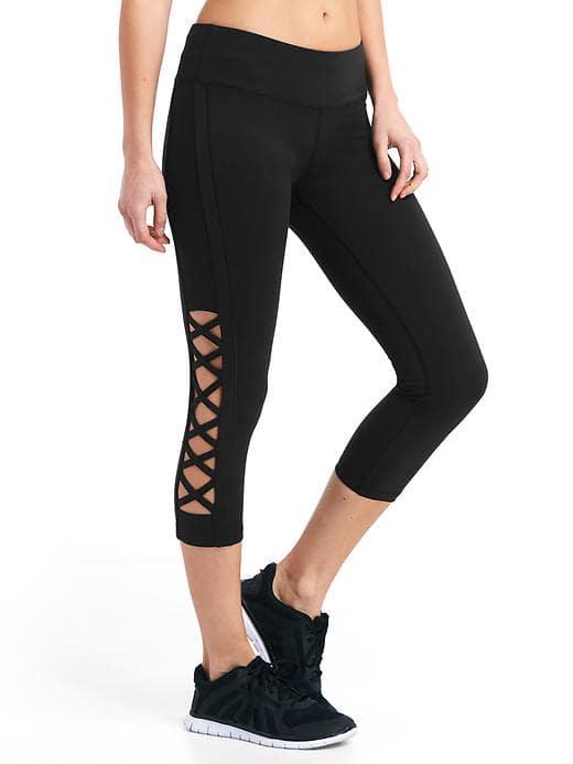 Gap Women Gapfit Blackout Gfast Cutout Capris - True Black