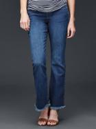 Gap Stretch 1969 Frayed Summer Flare Jeans - Indigo