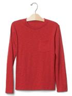 Gap Solid Pocket Crew Tee - Modern Red