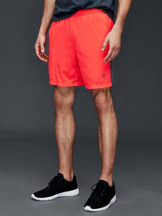 Gap Men 2 In 1 Core Trainer Shorts 7 - Neon Coral Flame