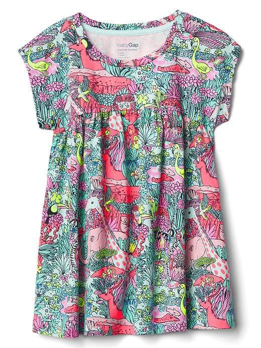 Gap Print Shirred Top - Animal Print