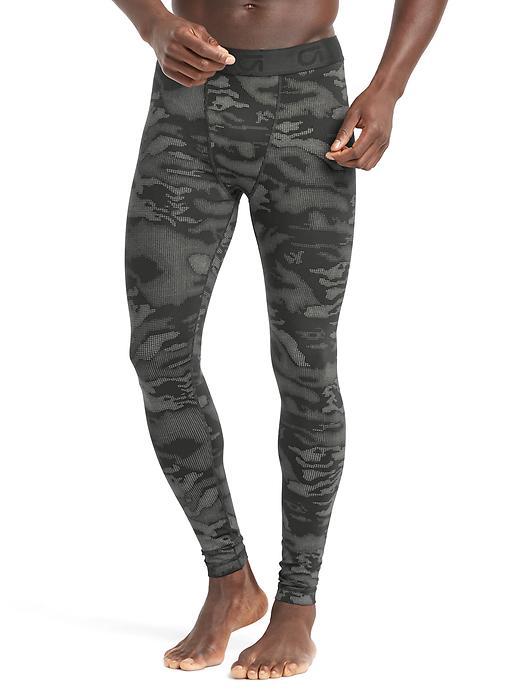 Gap Men Reflective Compression Base Layer Tights - Black Camo