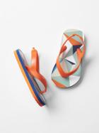 Gap Printed Swim Flip Flops - New Green Tea