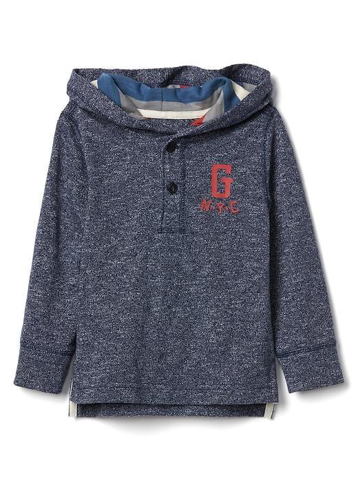 Gap New York Logo Pullover Hoodie - True Indigo