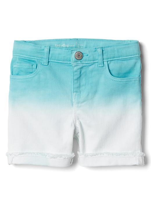 Gap Stretch Dip Dye Midi Shorts - Watermelon