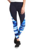 Gap Women Gapfit Blackout Technology Gfast Print High Rise Leggings - Blue Print