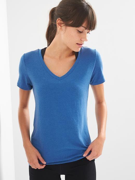 Gap Breathe V Neck Tee - Blue Edge