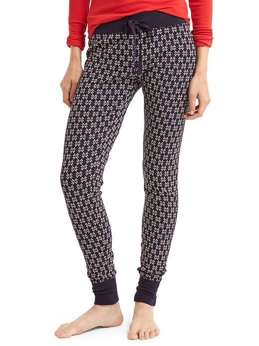 Gap Women Soft Cotton Print Leggings - Snowflake