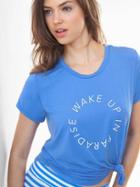 Gap Women Mix And Match Short Sleeve Sleep Shirt - Tile Blue