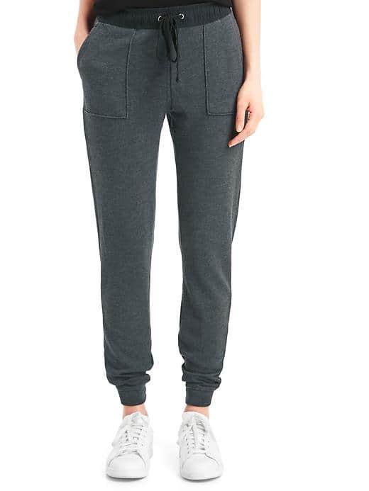 Gap French Terry Utility Joggers - Washed Black