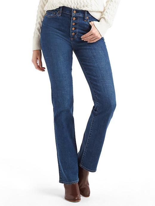 Gap Women Authentic 1969 Perfect Boot High Rise Jeans - Dark Indigo