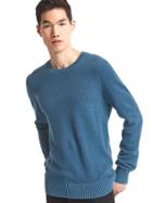 Gap Textured Crew Sweater - Dust Blue